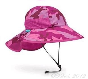 KIDS' PLAY SUN HAT (UPF 50+) -Pink/Camo(Sunday Afternoons) - $28.49 :  OKdeal, your better online store